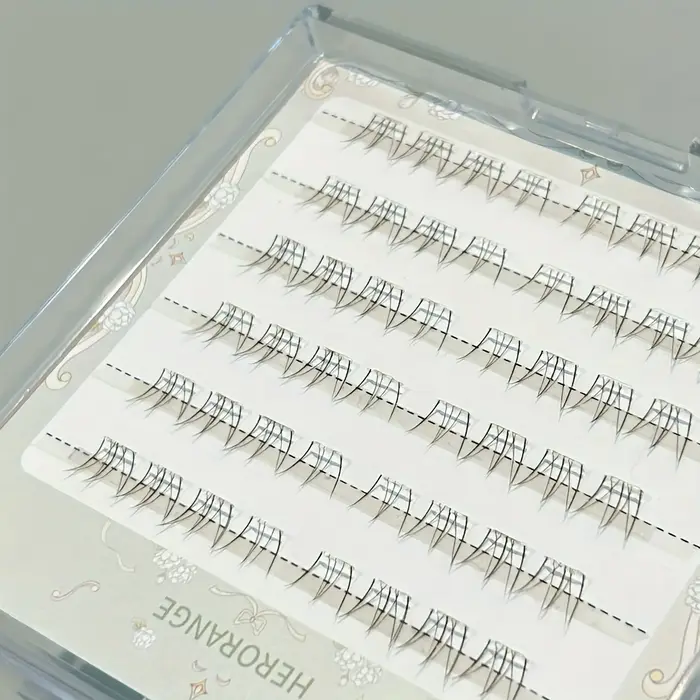 48 bouquets de cils inférieurs segmentés sans colle
