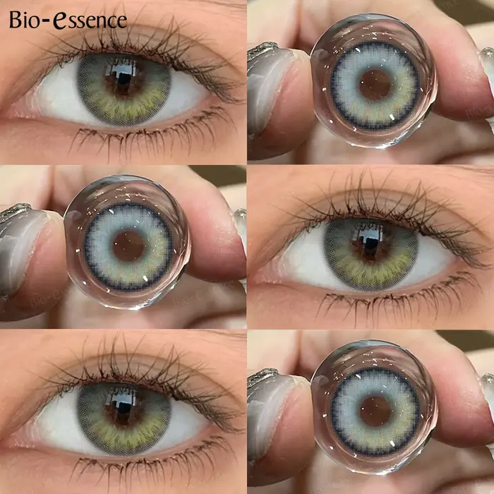 Bio-essence – lentilles de contact de couleur bleue pour les yeux