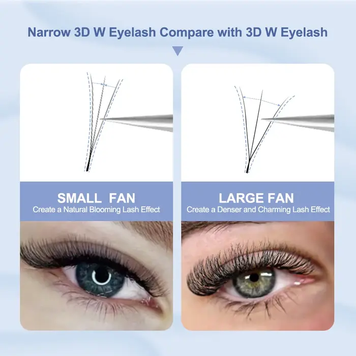 Extensions de cils NATUAHANA en forme de V étroit 3D 4D 5D