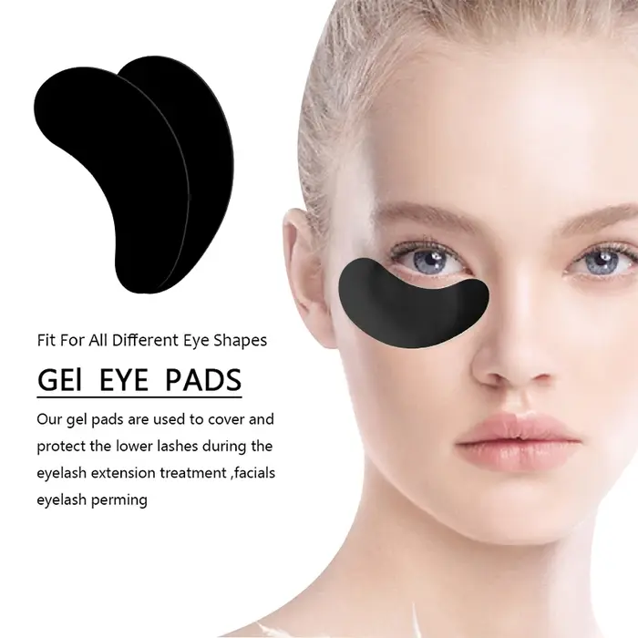Patchs noirs de rembourrage pour Extension de cils