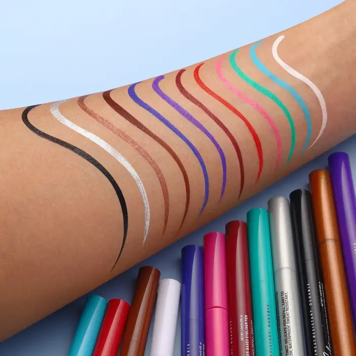 Crayon Eyeliner coloré mat, imperméable, longue durée, stylo liquide, brique à séchage rapide, rouge, noir, blanc, maquillage pour les yeux, cosmétique