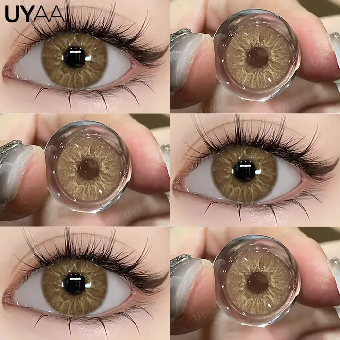 UYAAI 1 paire d'élèves colorées de haute qualité pour les yeux lentilles de mode coréenne contatos