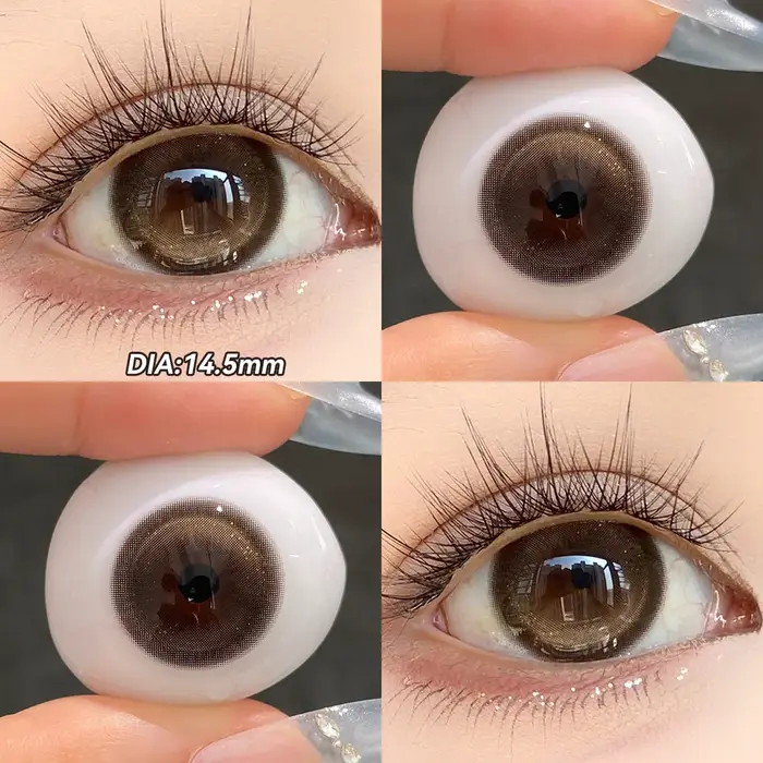 OVOLOOK - 1 Paire de Lentilles de Contact Dreamy pour les Yeux, Lentilles de Couleur pour la Beauté