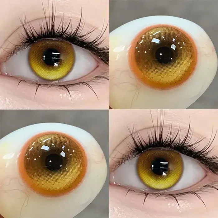 KSSEYE Lot de 2 paires de nouvelles lentilles de contact colorées Anime avec correction