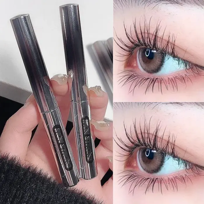 Mascara pour extensions de cils, ultra-fin, courbant, épaississant, waterproof, longue tenue, noir,