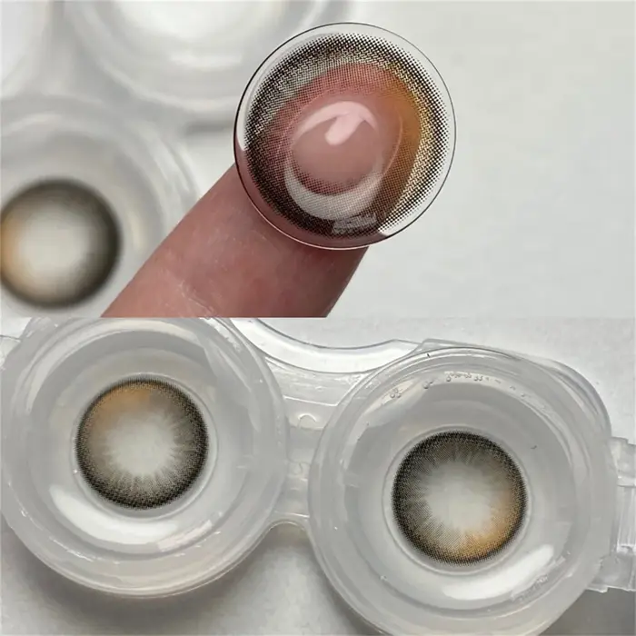 Lentilles de contact annuelles Morningcon Monday marron pour les yeux