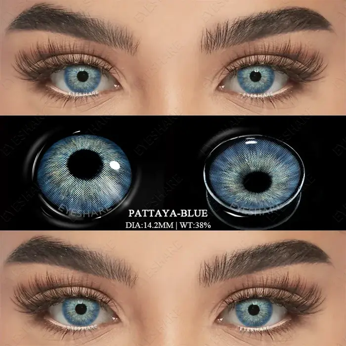 Lentilles de contact colorées pour myopie avec dioptries