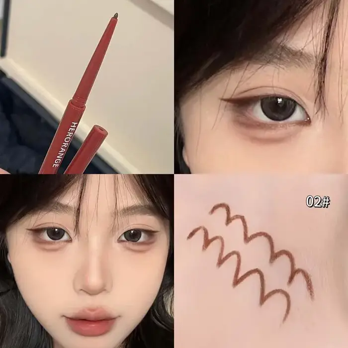 Crayon Eyeliner Gel Ultra-fin rose marron sous les yeux