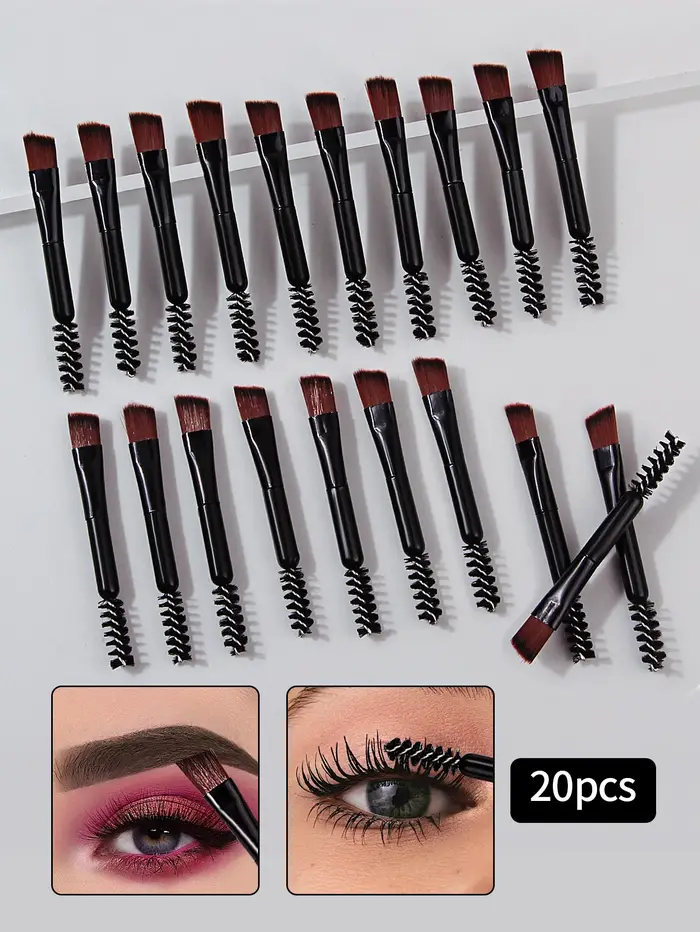 Pinceau à sourcils double embout