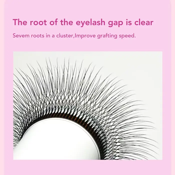 DIYDAY nouveau Style 5D W forme Extensions de cils différentes longueurs 5D en forme de W faux cils