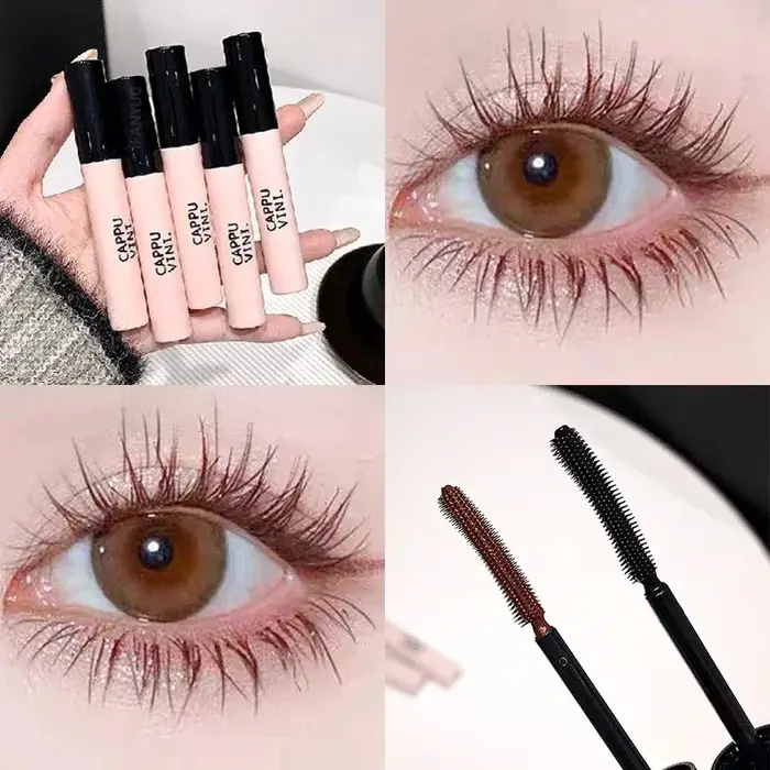 Mascara noir brun pour recourber les cils