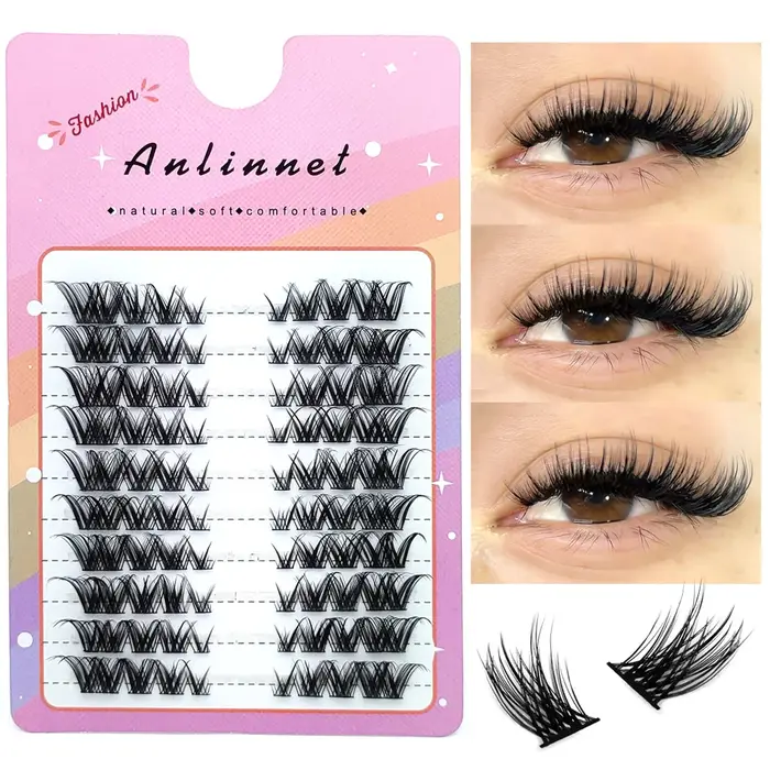 Fox faux cils 1 boîte de 80 faisceaux Mink extensions