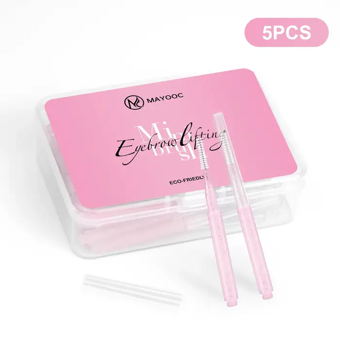 MAYOOC Mini brosse à sourcils brosse permanente à sourcils brosses de levage de sourcils jetables pl
