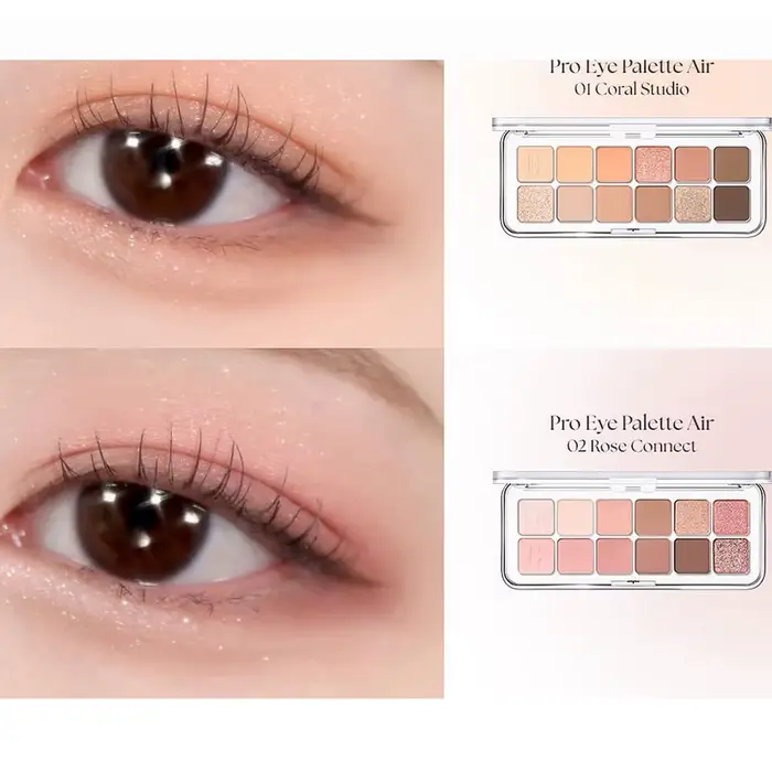 Palette de fards à paupières CLIO Pro Eye Air, poudre fine et lisse, fini mat et scintillant, hautem