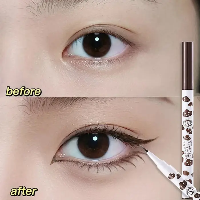 Stylo Eyeliner Liquide Effet Ver à Soie 0