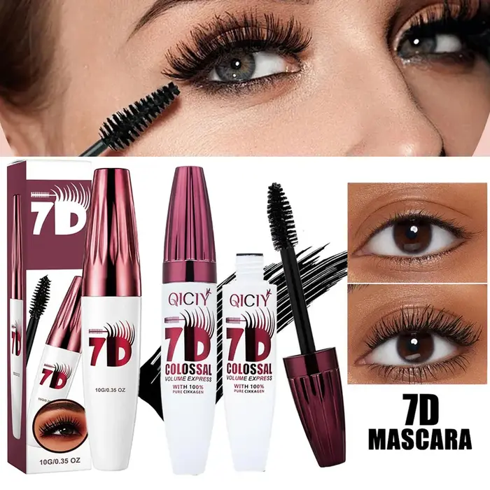 Mascara noir pour un volume multidimensionnel, extension de cils en fibres de soie, imperméable, anti-taches, maquillage pour les yeux longue durée, cosmétique