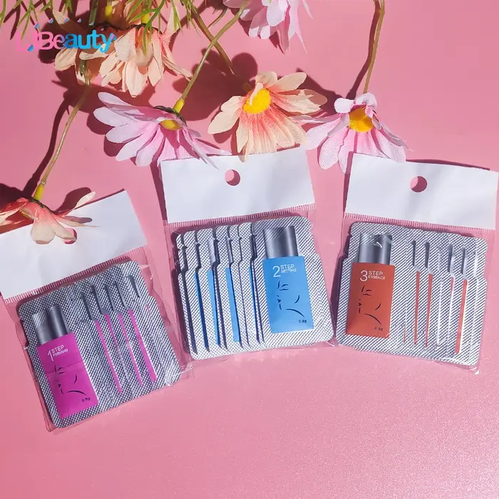 Libeauty 10/20/30 pièces 0.8 g/sac Sachet Kit de levage de cils Lotion de permanente