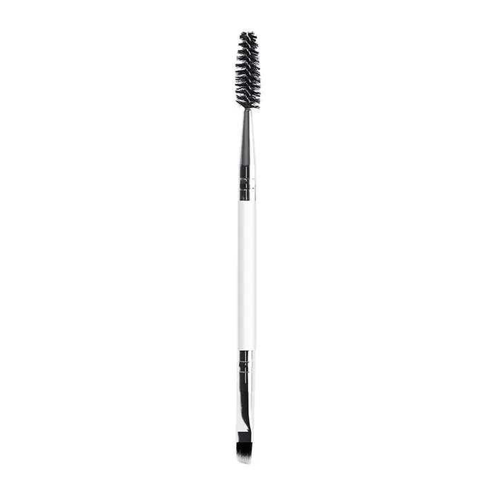 Pinceau à sourcils et cils doux 2-en-1 professionnel pour le contour des yeux