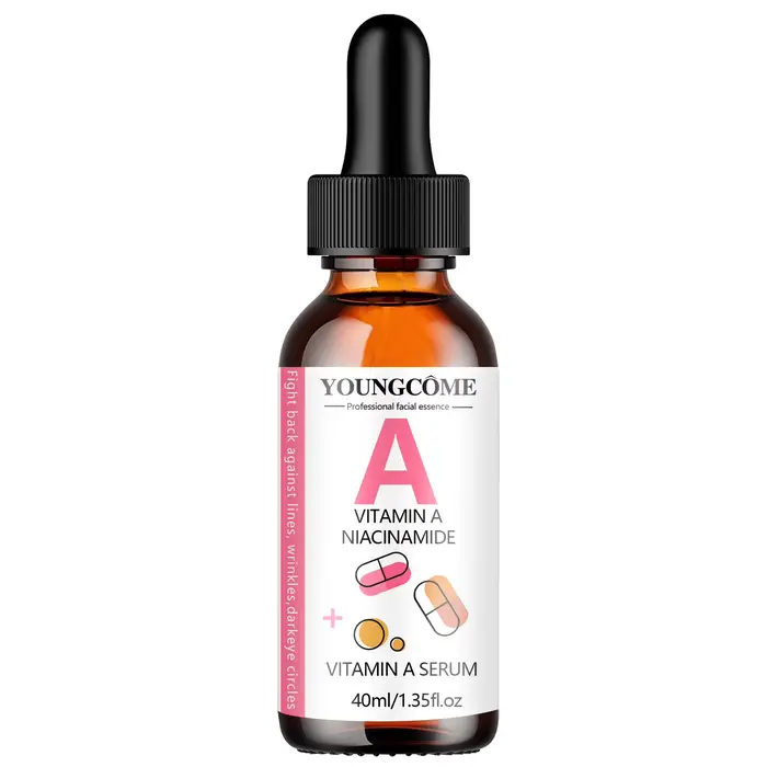 Sérum à la vitamine A avec rétinol et acide hyaluronique - Éclaircit la peau et hydrate le contour d