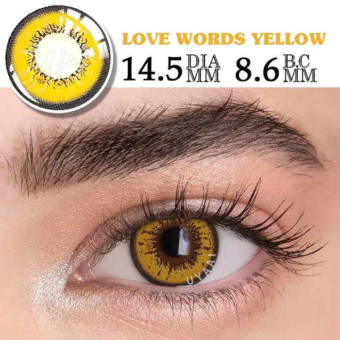 UYAAI Cosplay lentilles de contact de couleur cosmétiques élèves colorés maquillage