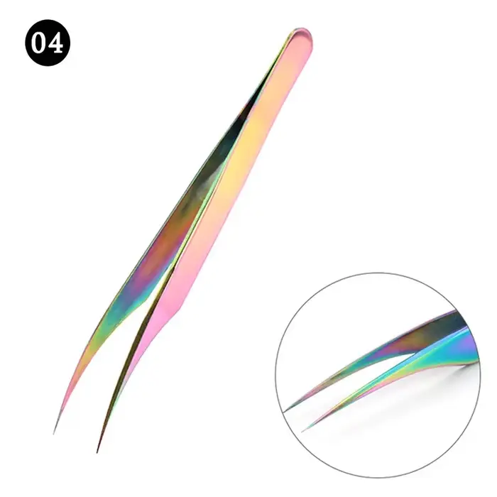 Pincettes d'extension de cils isolantes