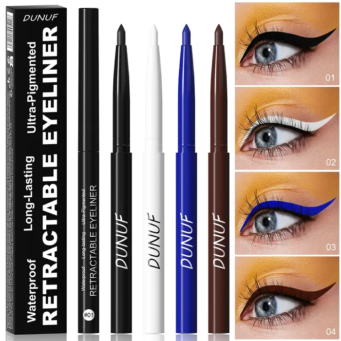 Crayon Eyeliner Gel bleu mat imperméable