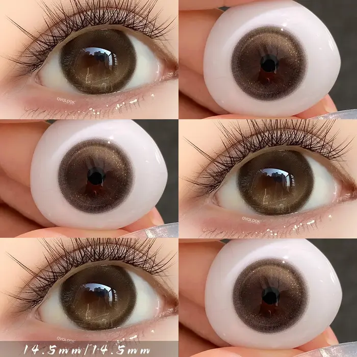 Lentilles de couleur pour les yeux rose