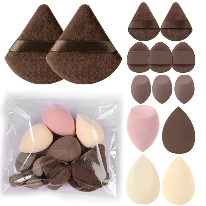 Ensemble professionnel de 3 à 20 pinceaux de maquillage doux et moelleux pour fond de teint