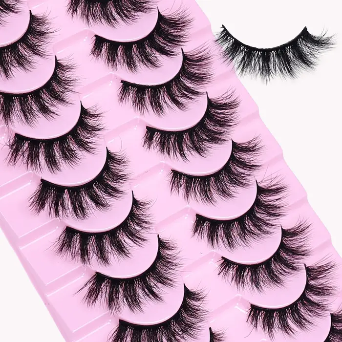 10 paires de faux cils volumineux et bouclés pour une transformation instantanée du maquillage des yeux