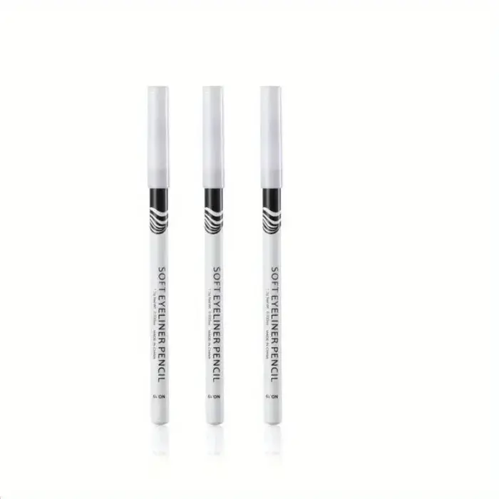 Crayon Eyeliner blanc mat à séchage rapide, 3 pièces, stylo Eyeliner lisse et imperméable, longue du