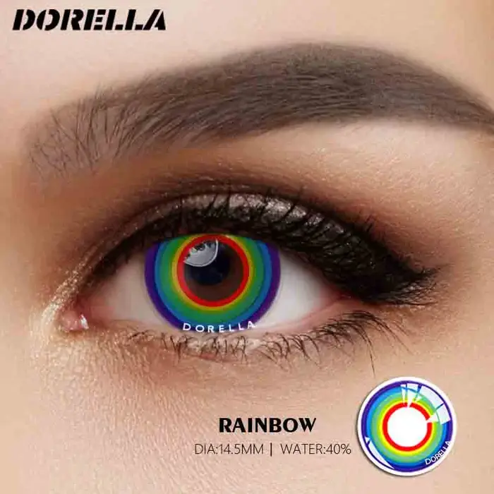 D'ORELLA 1 paire de lentilles de contact colorées pour les yeux