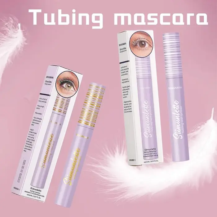  Mascara volumisant et allongeant pour cils blancs et noirs