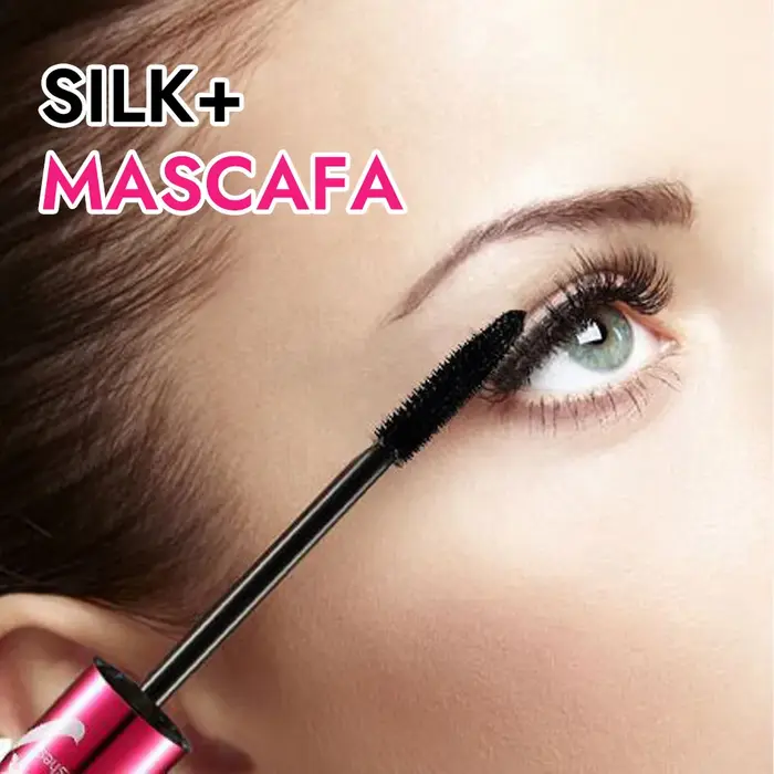 Ensemble de mascara en fibre avec double tubes