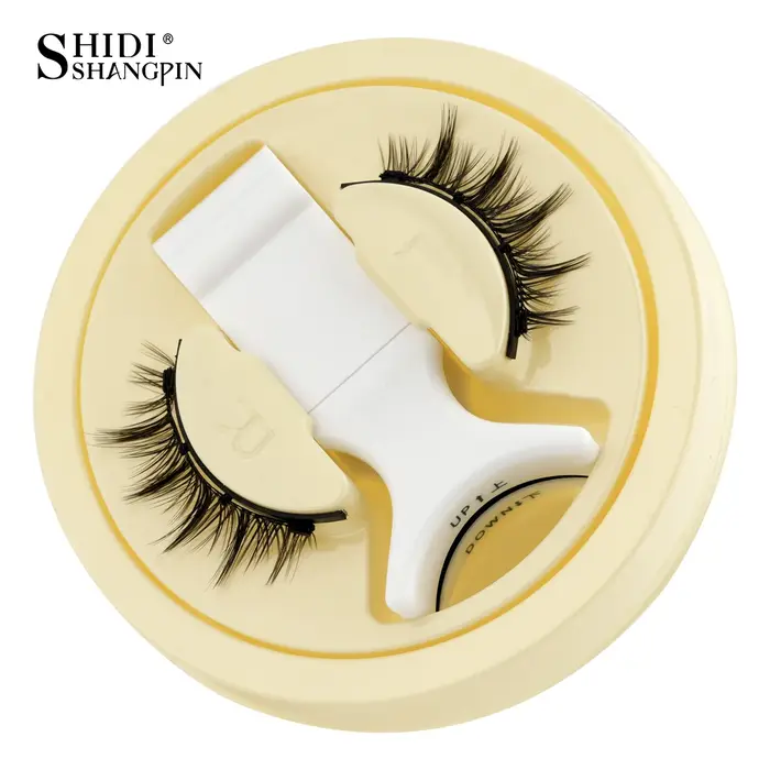 SHIDISHANGPIN 5 Styles de cils magnétiques naturels ensemble 1 paire réutilisable aucune colle nécessaire faux