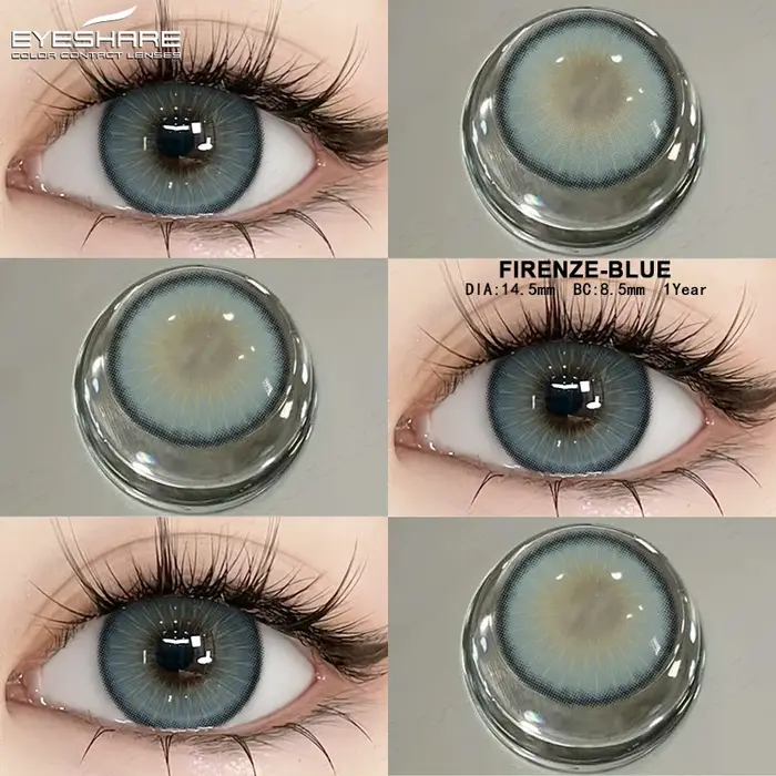EYESHARE 1 paire de lentilles de Contact de couleur pour grands yeux mode cosmétique haute qualité noir 14.5mm