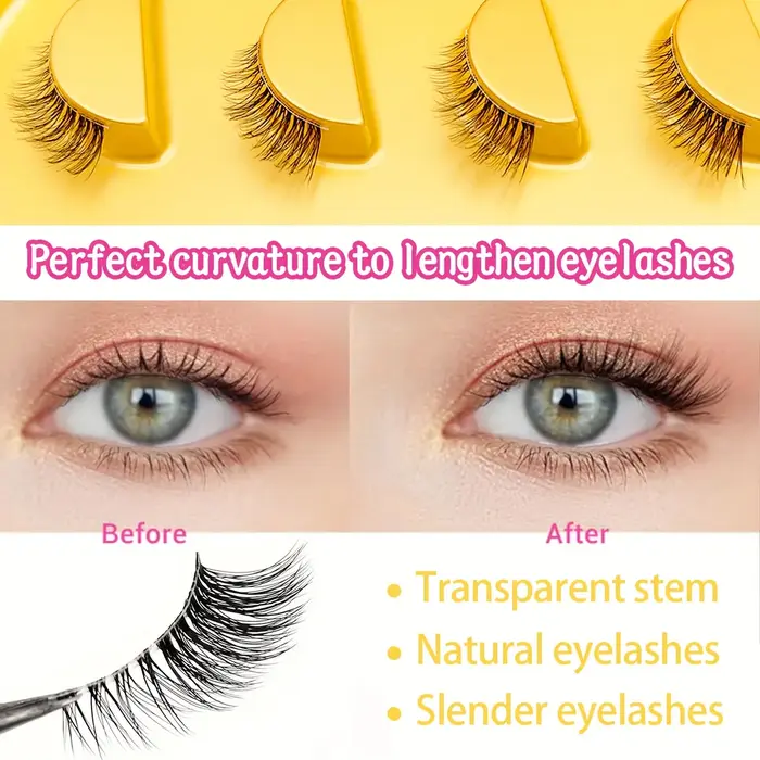  Cinq paires de faux cils mi-longs pour un look naturel