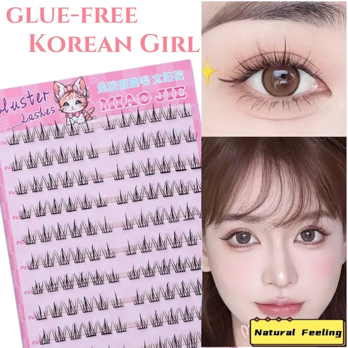 MIAOJIE Faux cils sans colle – Application facile en 3 étapes