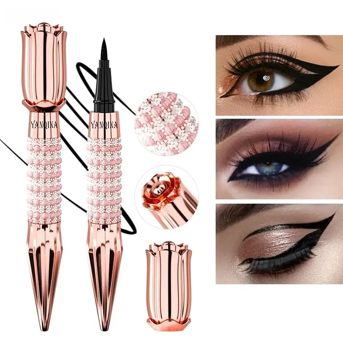 Eyeliner liquide de précision Yanqina - Longue durée, imperméable, anti-transfert, séchage rapide, e
