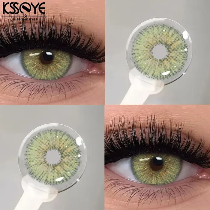 KSSEYE 1 paire de lentilles de Contact de couleur verte pour les yeux