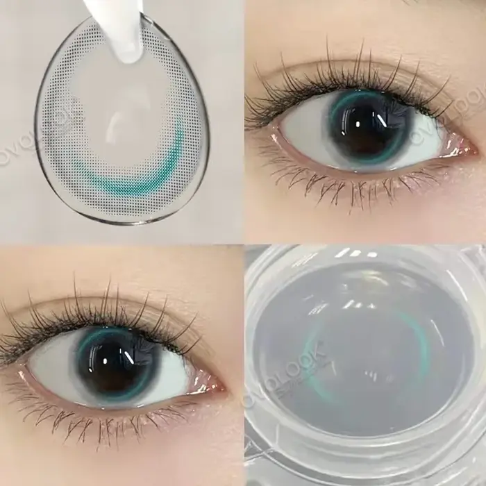 2PCS/PAIRE Blue Moon Lentilles De Contact Couleur Naturelle Yeux