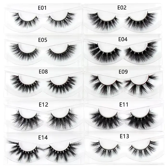 FOXESJI-Faux-cils en Vison Doux et Naturels, Vente en Gros, pour les Affaires