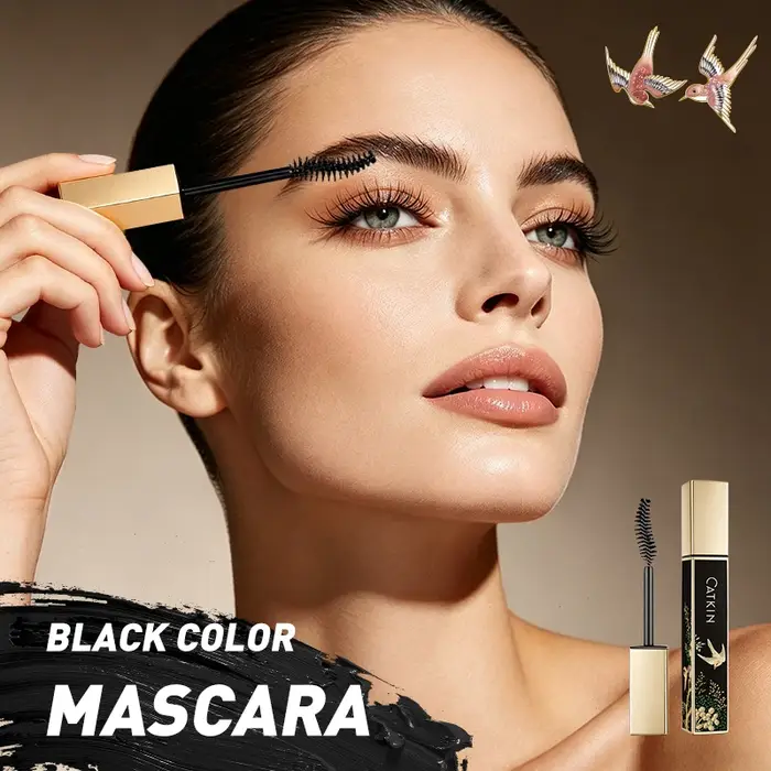 Mascara CATKIN Noir, Volumisant et Allongeant, Imperméable, Pour Halloween et Cosplay, Crée des Cils Plus Longs, Plus Épais et Dramatiques, Prêts pour les Fêtes