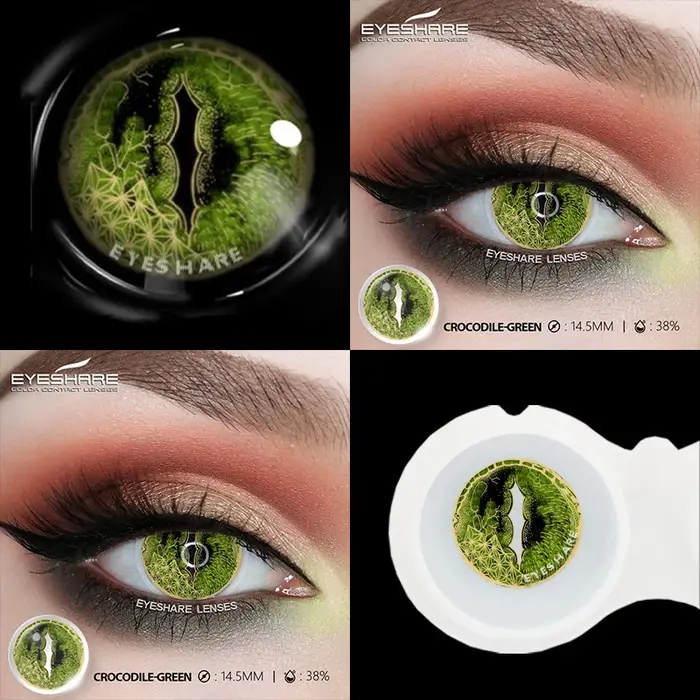 EYESHARE 1 paire de lentilles de Contact de couleur Cosplay pour les yeux lentilles blanches folles
