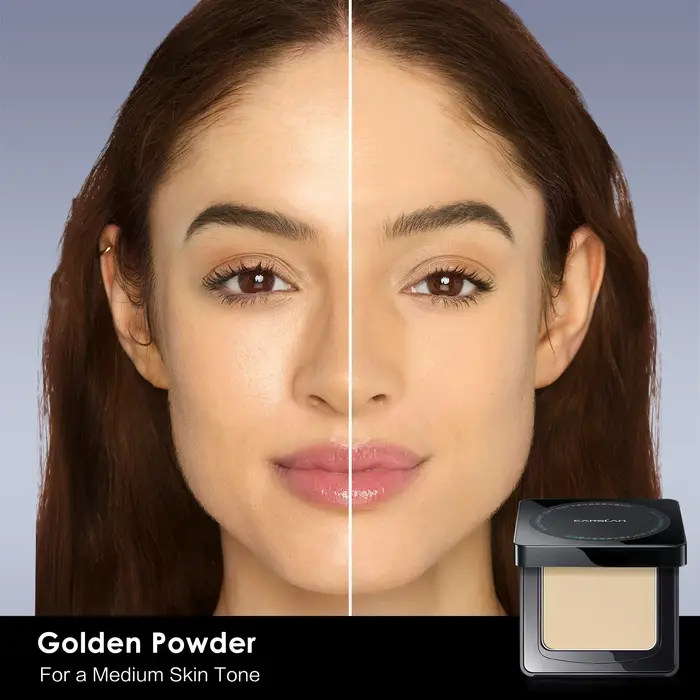 CARSLAN rester mat visage pressé poudre compacte 24H longue durée contrôle de l'huile translucide