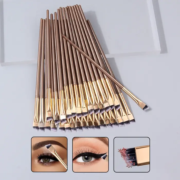 Ensemble de 30 pinceaux à eyeliner ultra-fins, pinceaux de précision, pinceaux pour le dessous des y