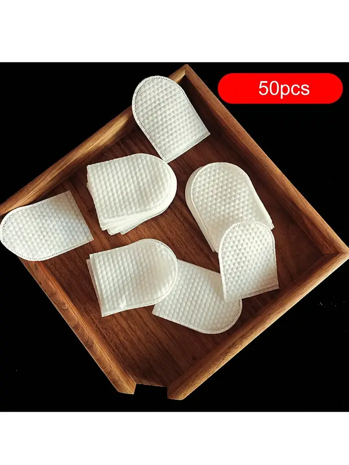 30 pièces/50 pièces/100 pièces tampons démaquillants jetables de Type lit de doigt tissu Non tissé en forme de U Double