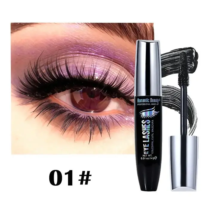 Mascara pour extensions de cils, imperméable, longue durée, volumisant, allongeant, recourbant, noir