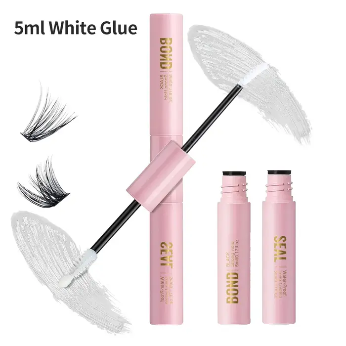Colle adhésive 2 en 1 pour extensions de cils, 5ml, maquillage pour grappes de cils, colle adhésive 
