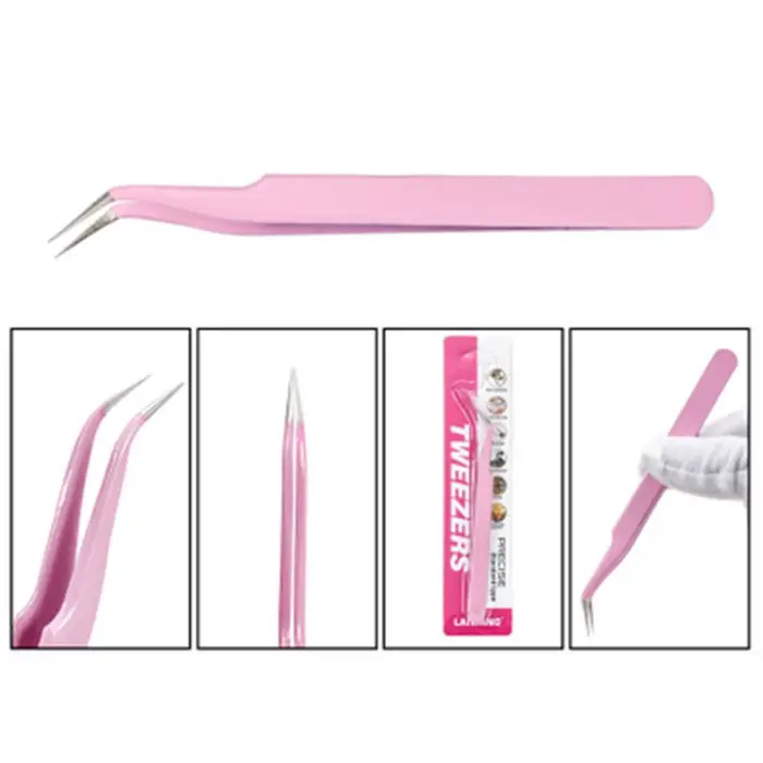 Pincettes en acier inoxydable pour Extension de cils