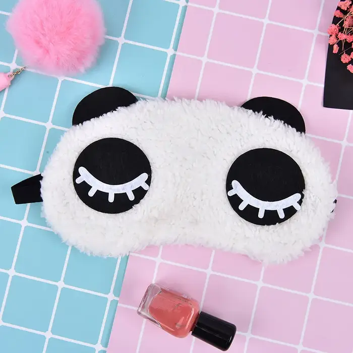 Masque pour les yeux Panda pour femmes, Animal en peluche, souris, ours, mignon, jouet pour filles, 